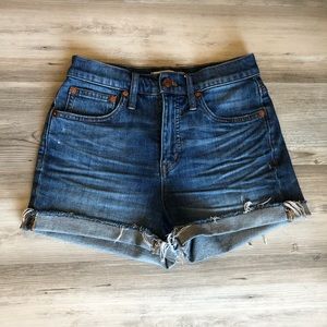 Madewell High Rise Denim Shorts